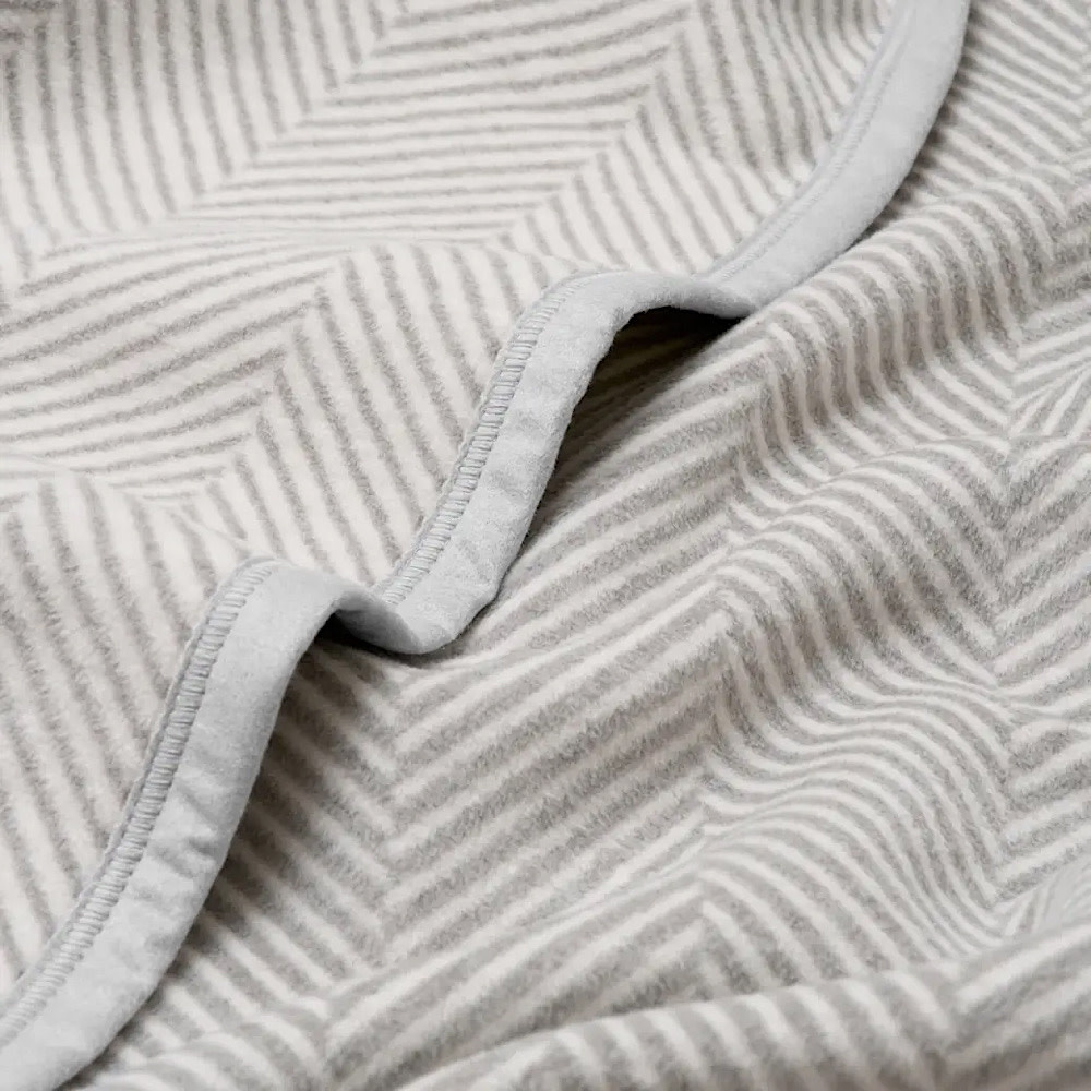 ChappyWrap Original Blanket - Harborview Herringbone - Light Grey