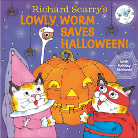 Penguin Random House Richard Scarry's Lowly Worm Saves Halloween! Hardcover Book