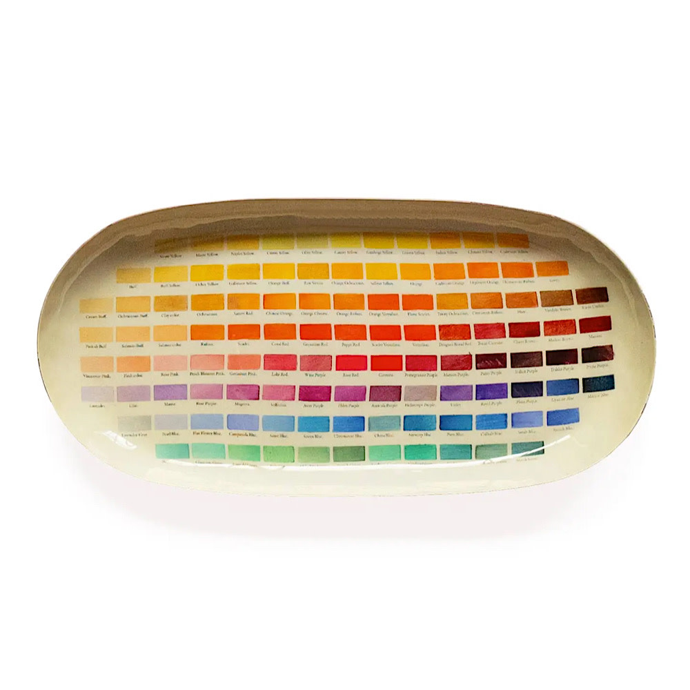 Roomytown Inc Roomytown Oval Enamel Tray - Nomenclature of Colors