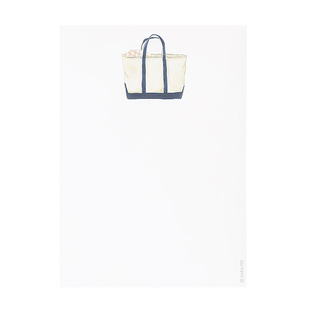 Sara Fitz Sara Fitz Notepad - Canvas Tote