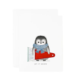 Dear Hancock Dear Hancock Card - Penguin with Snow Scraper