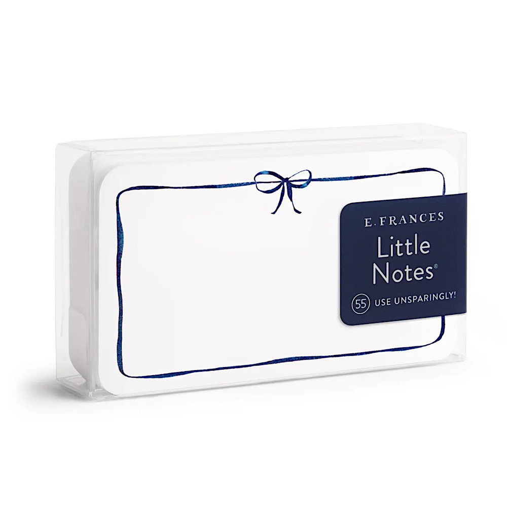 E. Frances Little Notes - Navy Bow