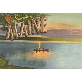 Postcard ME-368 - Souvenir of Maine Lake