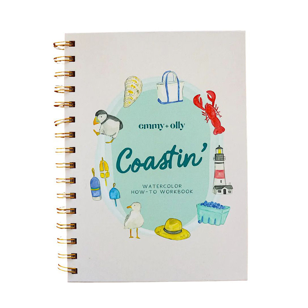 Emmy + Olly Watercolor Workbook - Coastin'