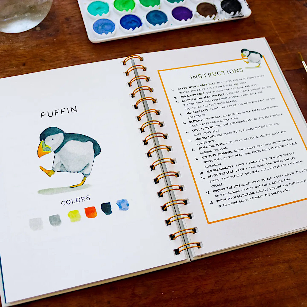 Emmy + Olly Watercolor Workbook - Coastin'