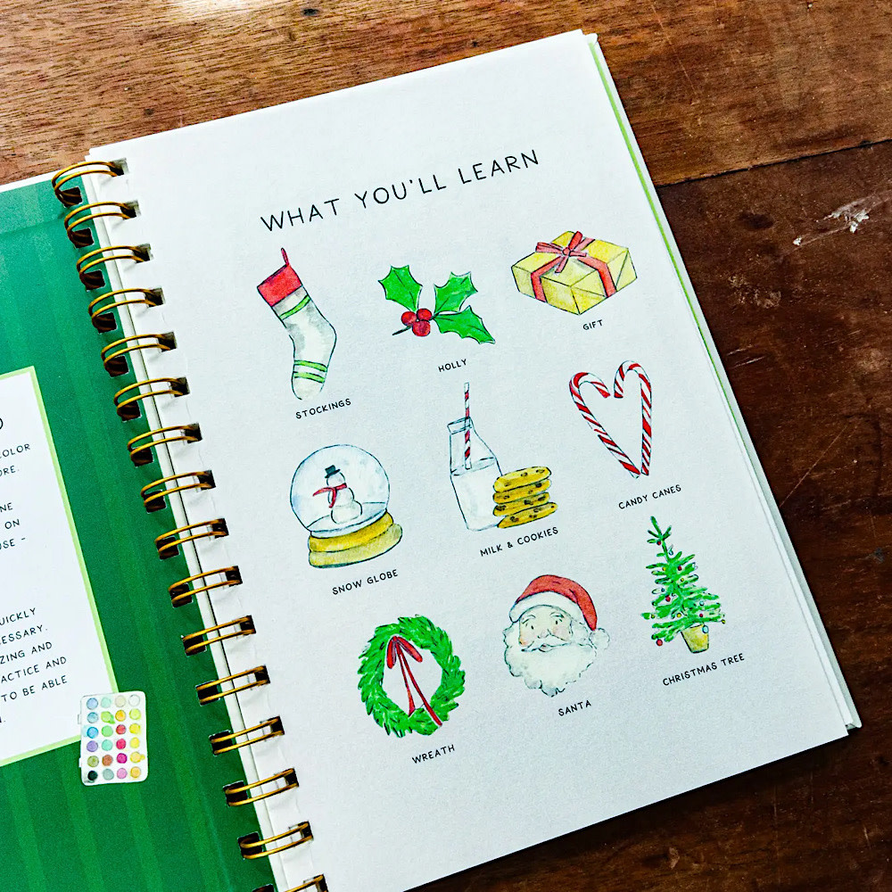 Emmy + Olly Watercolor Workbook - Holiday
