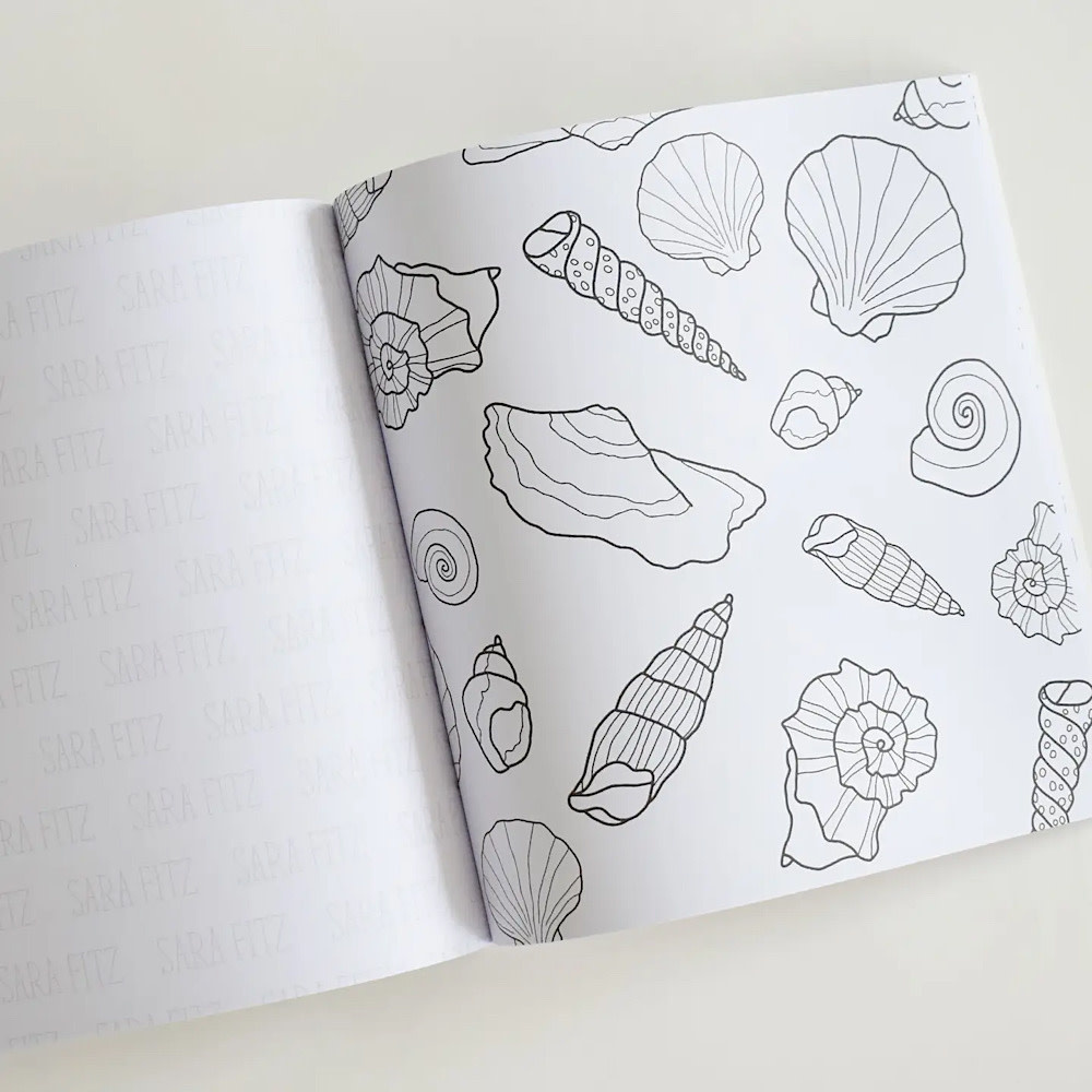 Sara Fitz Coloring Book - Seaside