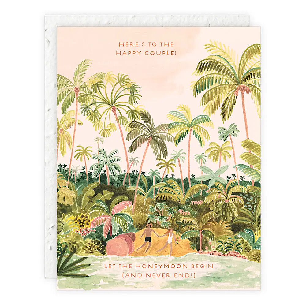 Seedlings - Beach Lovers Wedding Card