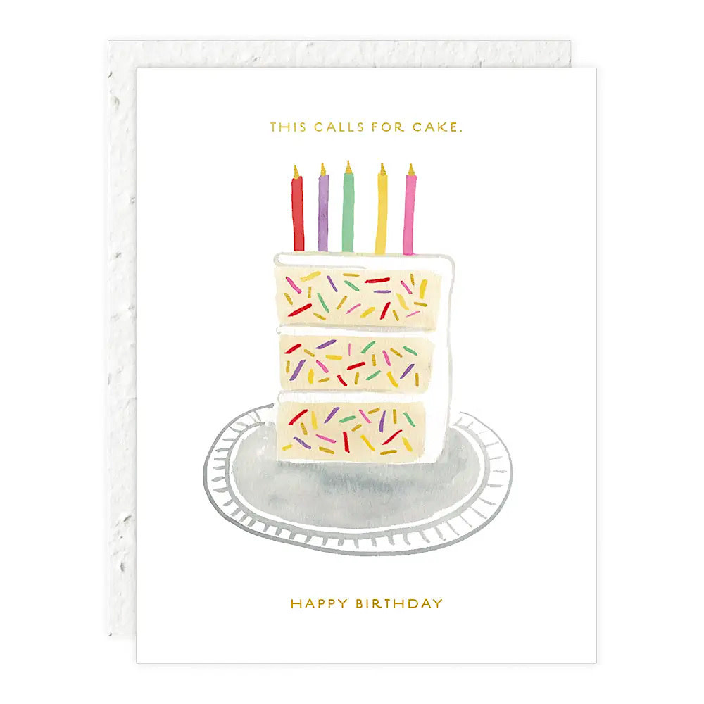 Seedlings - Birthday Slice Card