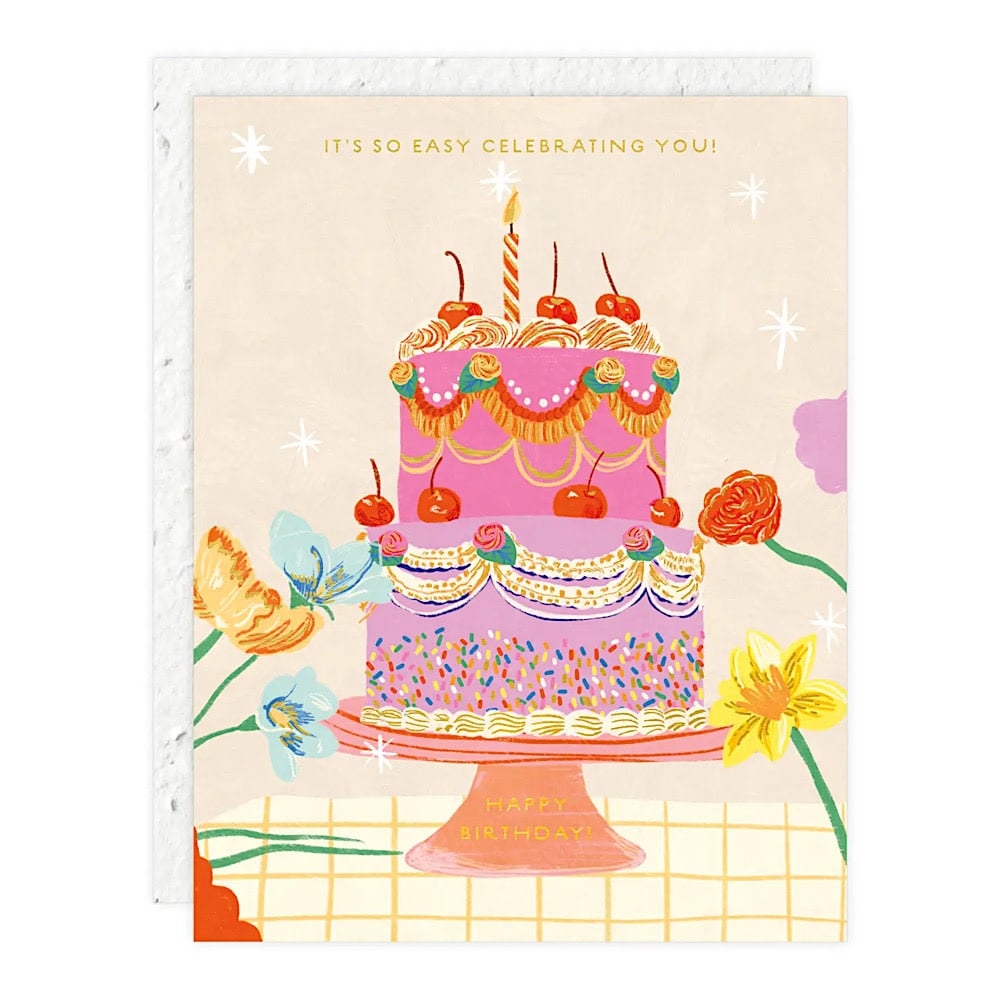 Seedlings Seedlings - Cherry Cake Birthday Card