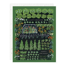 Seedlings Seedlings - Garden Greenhouse Birthday Card