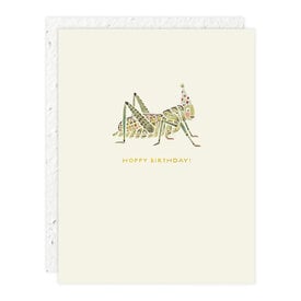 Seedlings Seedlings - Hoppy Birthday Grasshopper Card