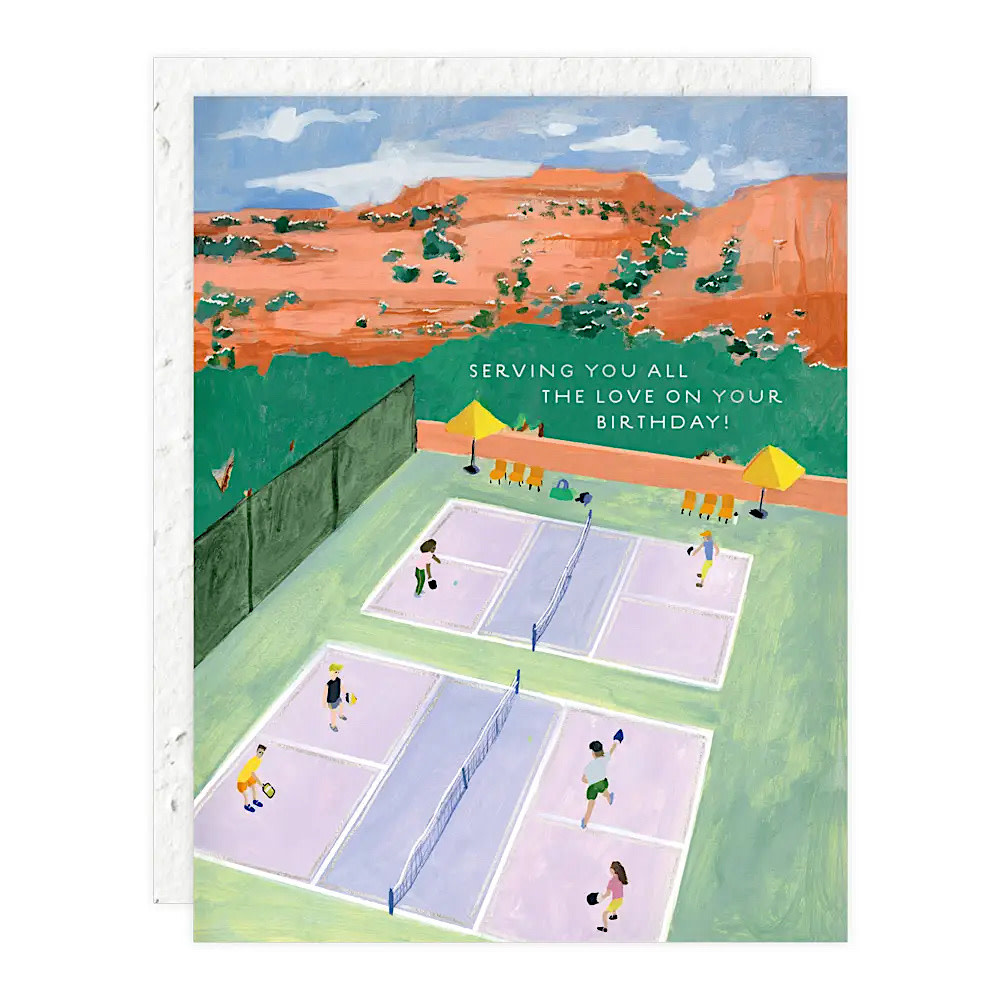 Seedlings - Pickleball Birthday Card