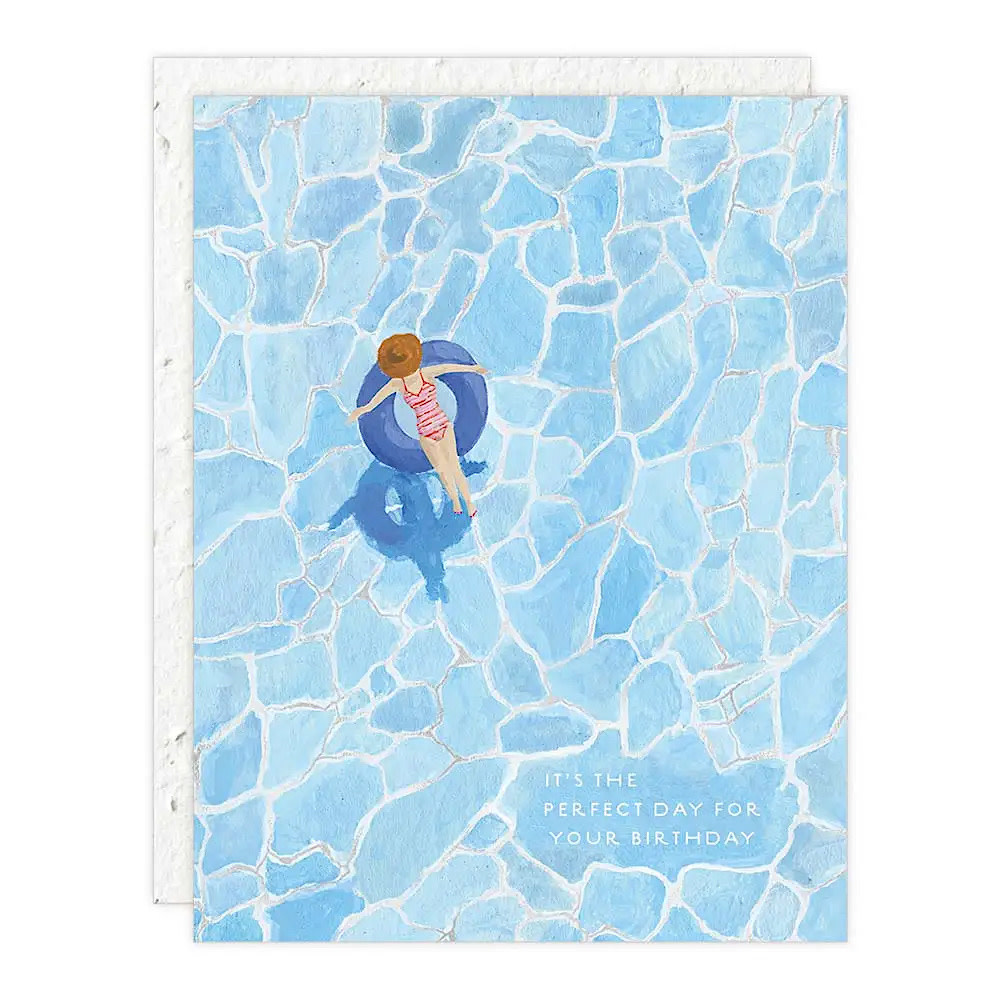 Seedlings - Pool Day Birthday Card
