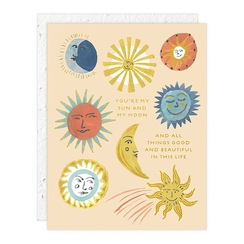 Seedlings - Sun & Moon Love Card
