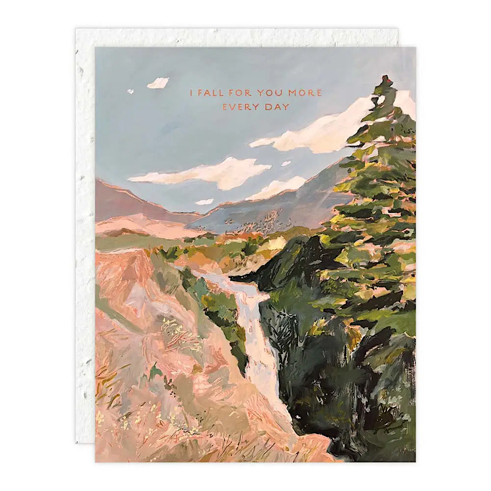 Seedlings - Waterfall Love Card