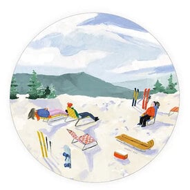 Seedlings Seedlings Coaster - Skiers