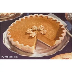  Postcard FO-99 - Pumpkin Pie with Walnuts