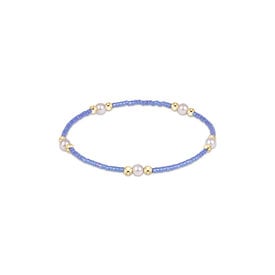 ENewton ENewton Pearl Beaded Bracelet - Hope Purpose - Bright Blue