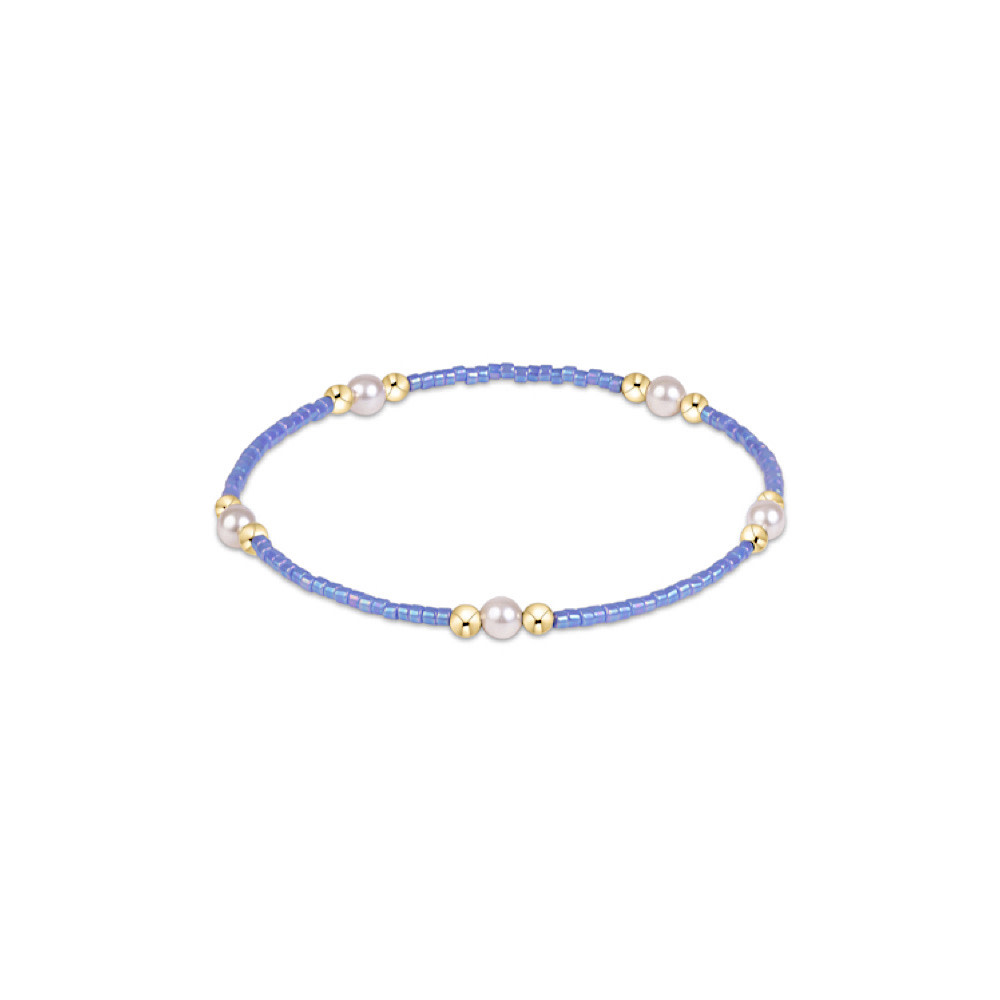 ENewton Pearl Beaded Bracelet - Hope Purpose - Bright Blue
