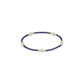 ENewton ENewton Pearl Beaded Bracelet - Hope Purpose - Navy