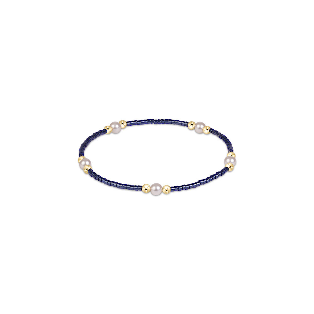ENewton ENewton Pearl Beaded Bracelet - Hope Purpose - Navy