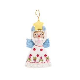 French Knot French Knot - Angel Ornament - Joy White