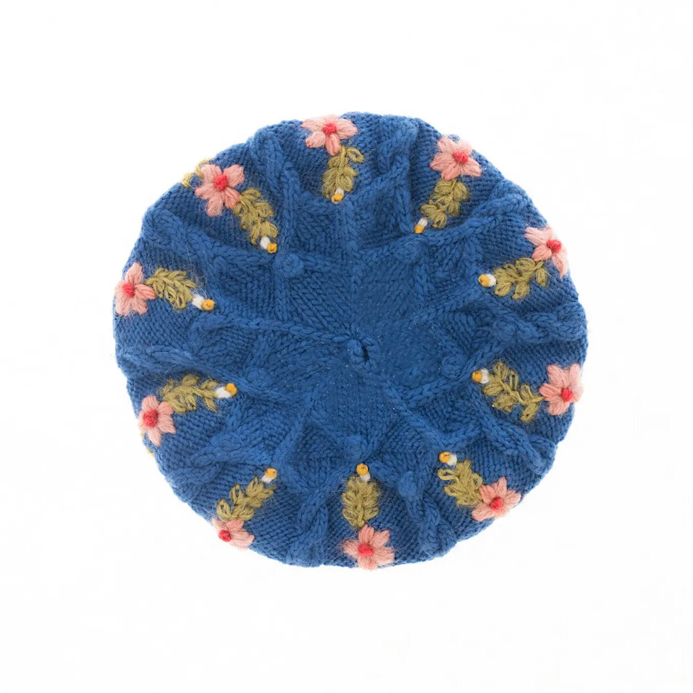 French Knot - Eleanor Beret - Blue