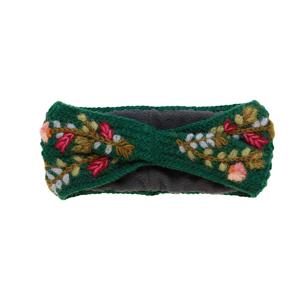 French Knot - Meadow Headband - Dark Green