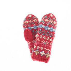 French Knot French Knot - River Mittens - Red