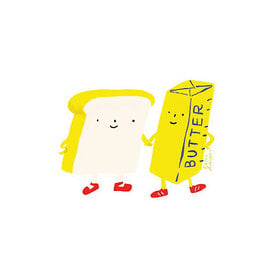 Karen Schipper Karen Schipper Sticker - Bread and Butter