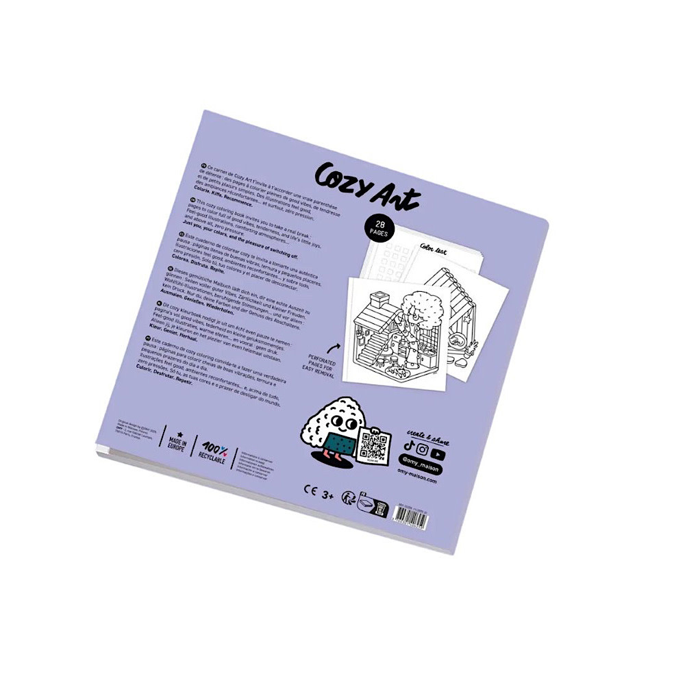 OMY Cozy Art Coloring Book - Tiny House