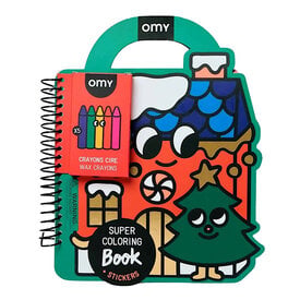 OMY OMY Super Coloring & Sticker Book - Christmas