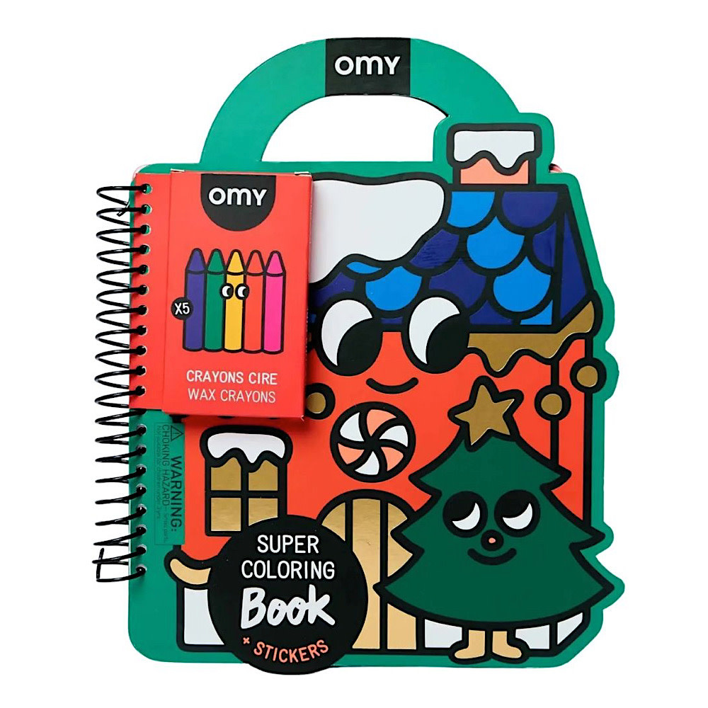 OMY OMY Super Coloring & Sticker Book - Christmas
