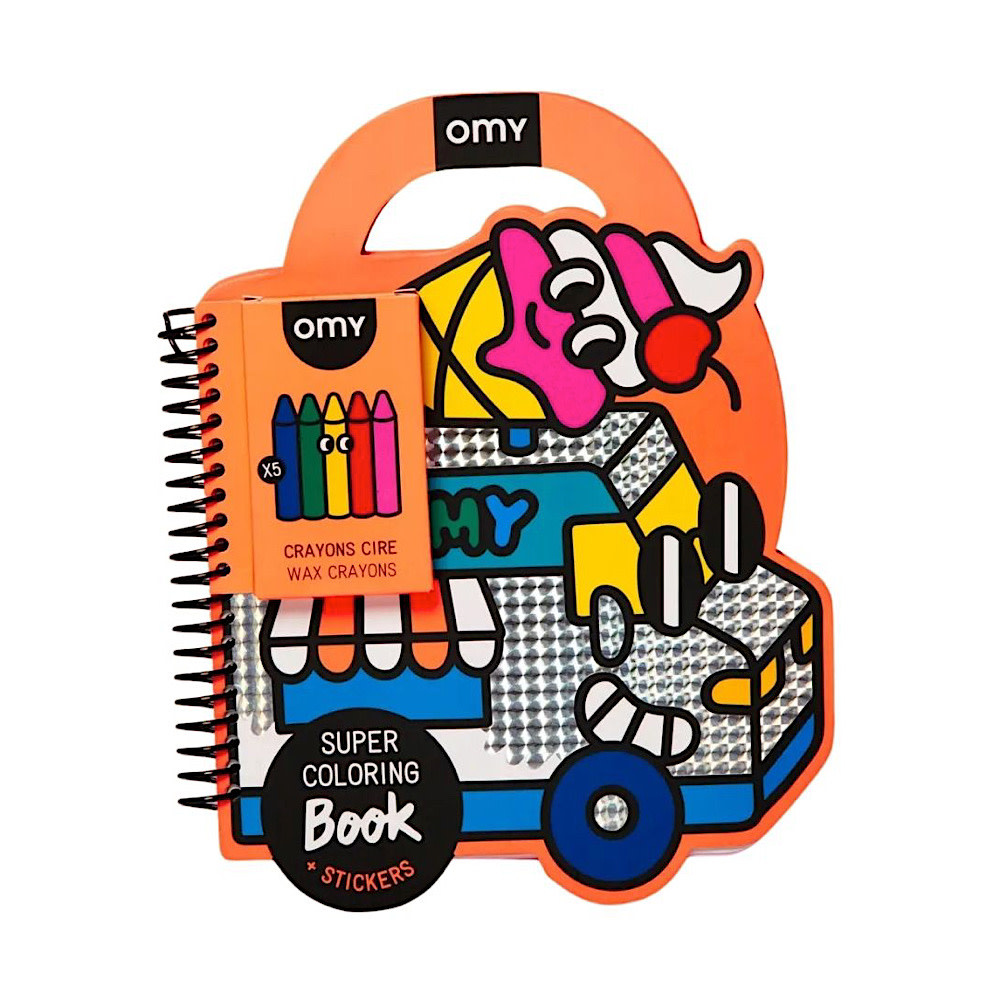 OMY OMY Super Coloring & Sticker Book - Yummy