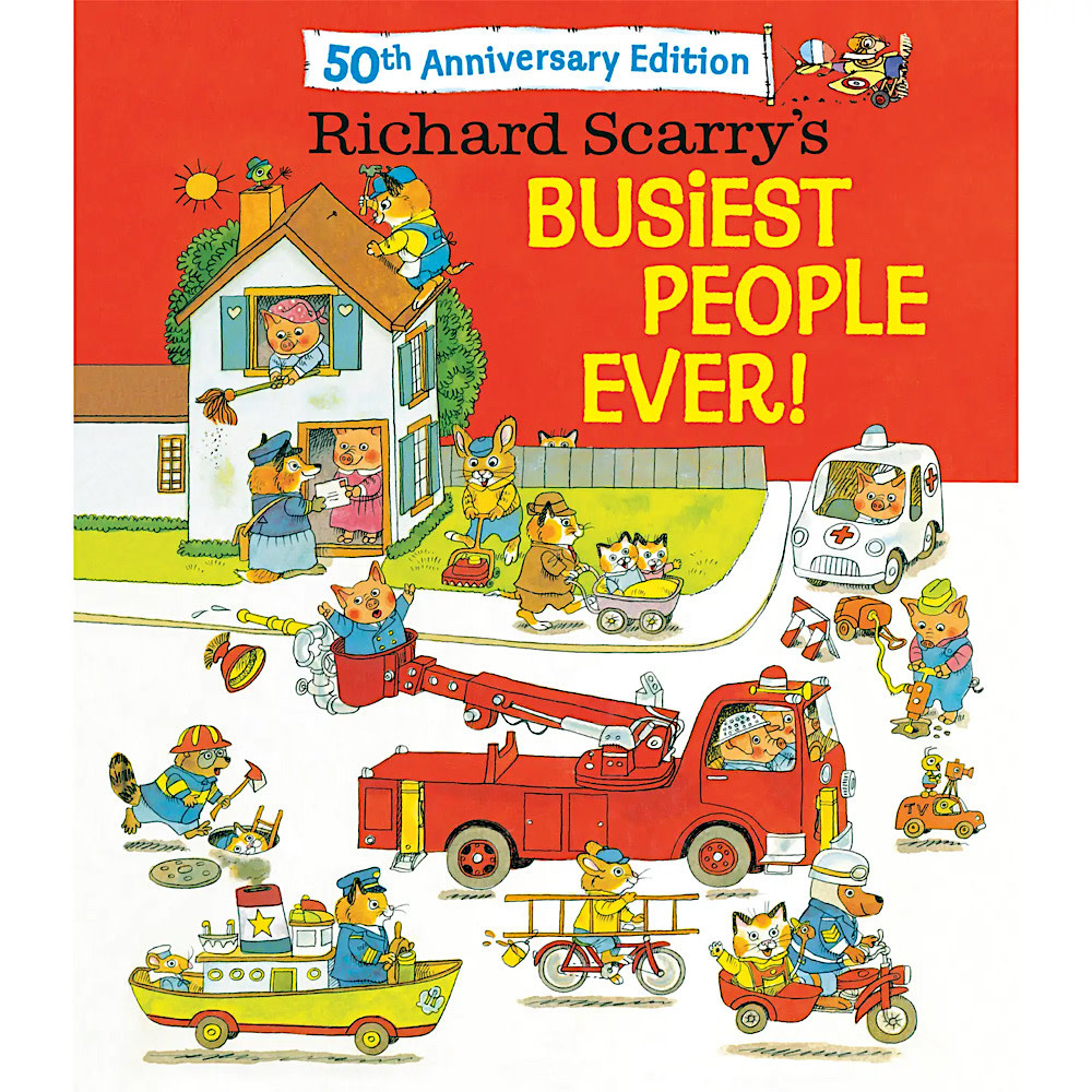 Penguin Random House Richard Scarry's Busiest People Ever! 50th Anniversary Hardcover Book