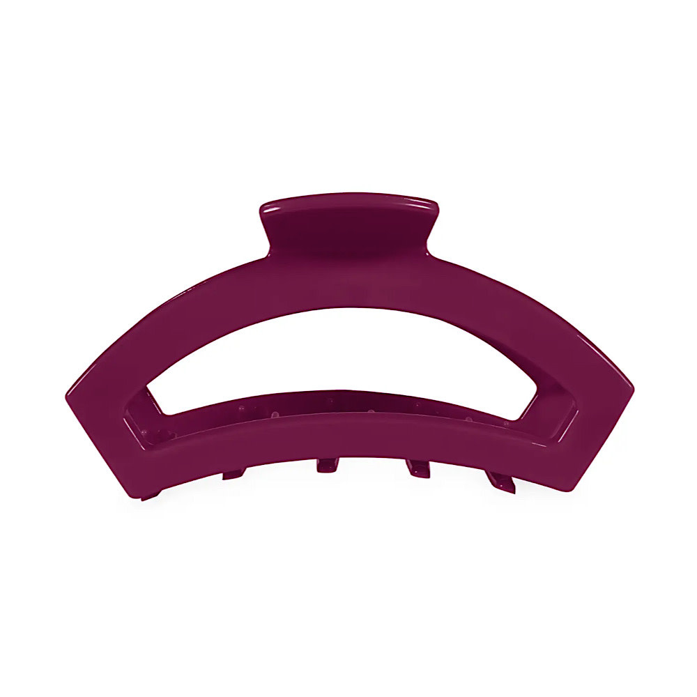 Teleties Open Hair Clip - Medium - Mulberry