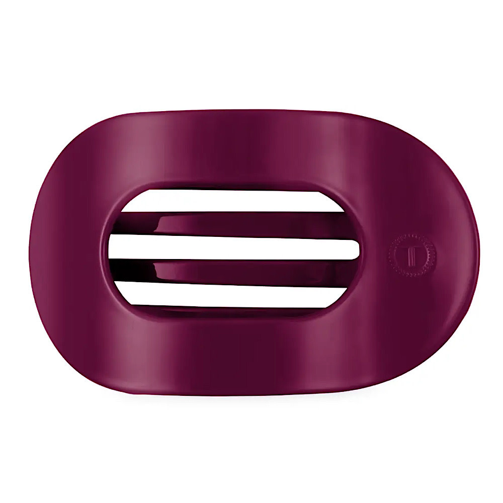 Teleties Flat Round Clip - Small - Mulberry