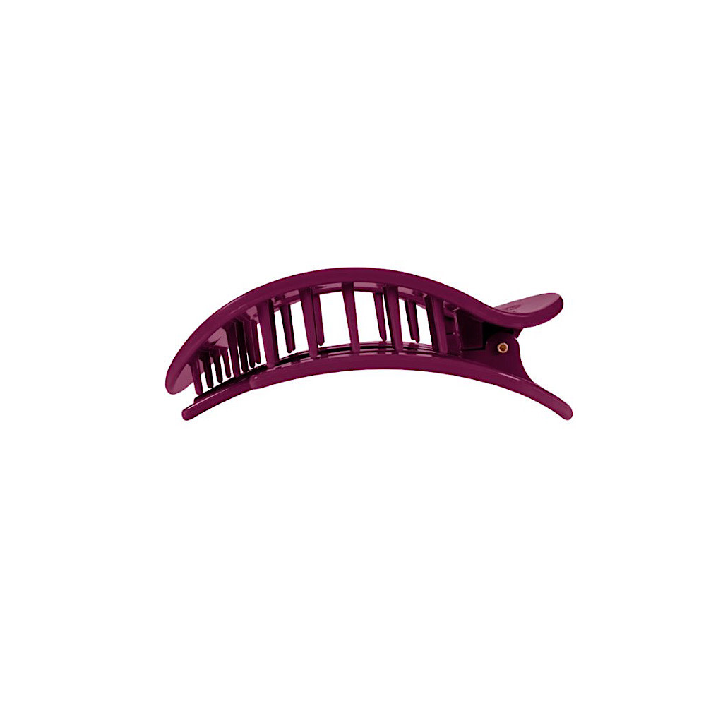 Teleties Flat Round Clip - Small - Mulberry