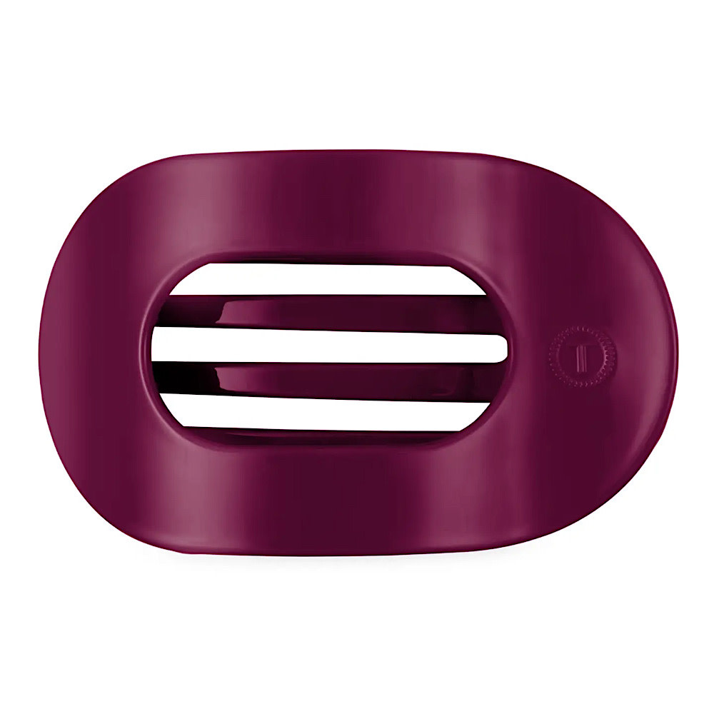 Teleties Teleties Flat Round Clip - Medium - Mulberry