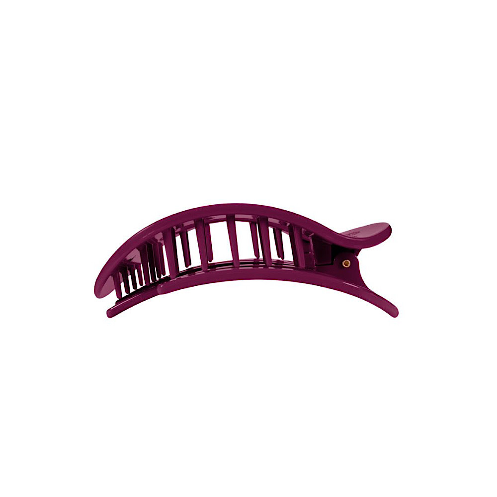 Teleties Flat Round Clip - Medium - Mulberry