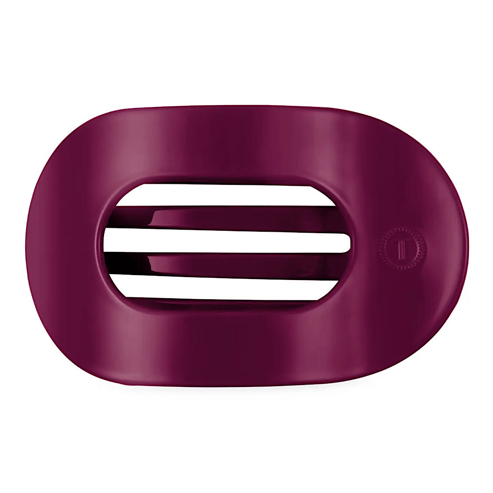 Teleties Teleties Flat Round Clip - Large - Mulberry