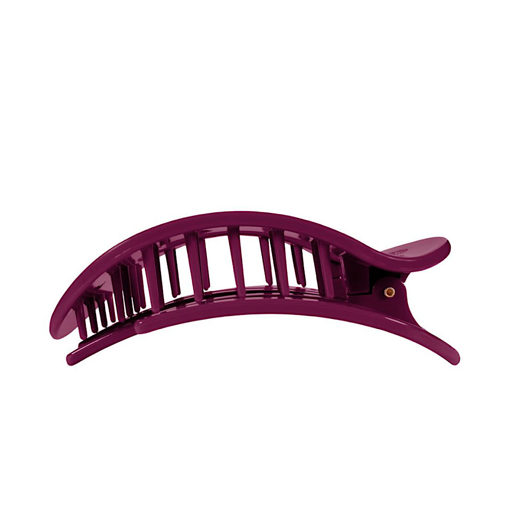 Teleties Flat Round Clip - Large - Mulberry