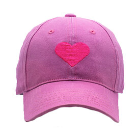 Harding Lane Harding Lane Kids Baseball Hat - Heart - Bright Pink