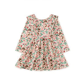 Tea Collection Tea Collection Ruffle Shoulder Ballet Dress - Tea Party Floral