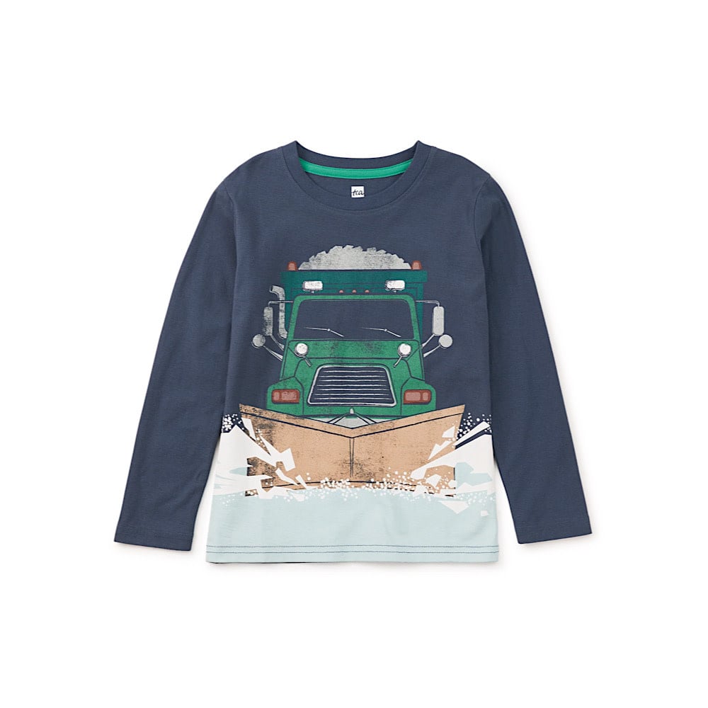 Tea Collection Snow Plow Graphic Tee - Indigo