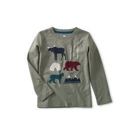 Tea Collection Tea Collection Forest Friends Graphic Tee - Dried Rosemary