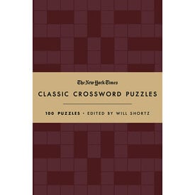 Macmillan NYT Classic Crossword: 100 Puzzles - Cranberry & Gold Hardcover Book