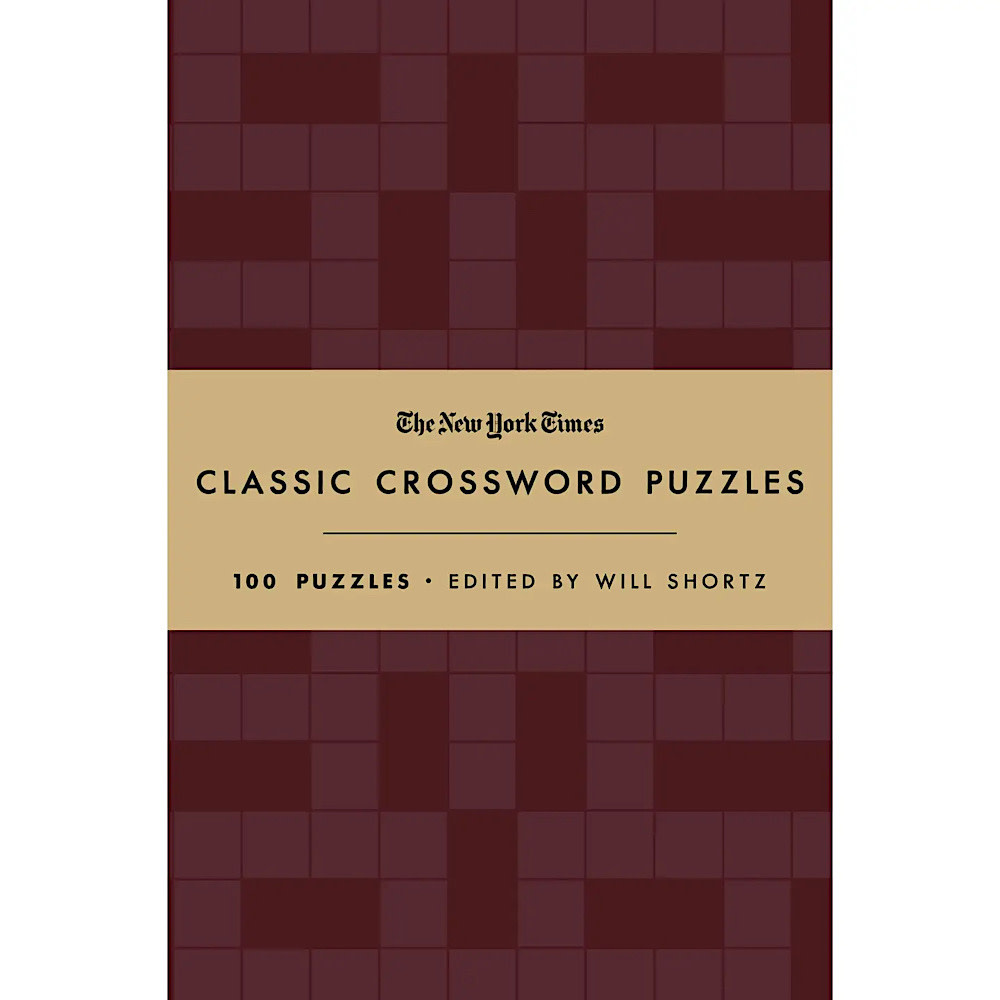 NYT Classic Crossword: 100 Puzzles - Cranberry & Gold Hardcover Book