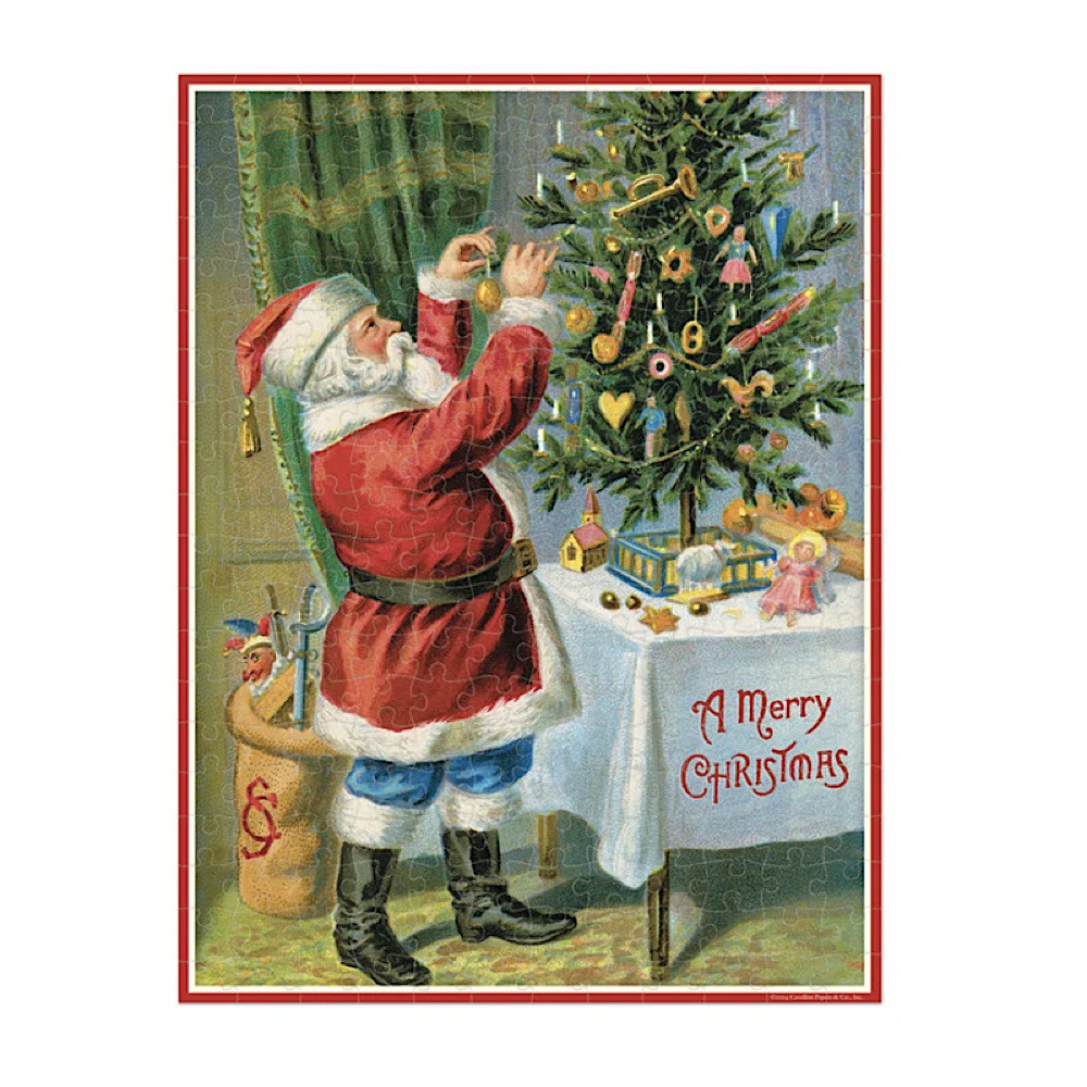 Cavallini 240 Piece Mini Puzzle - Christmas Santa